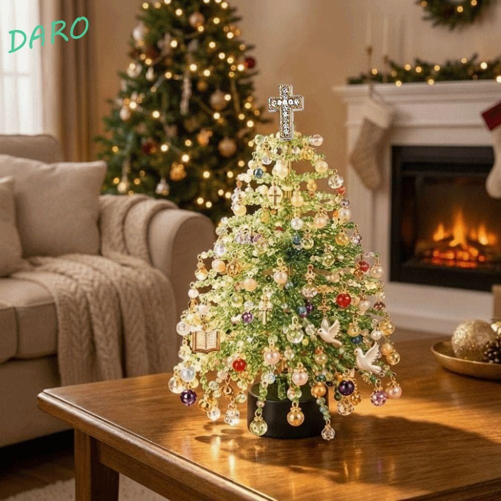 Kit De Árvore De Natal Com Contas DIY DARO , Fabricação Halloween Feito À Mão De Cristal , Colorido