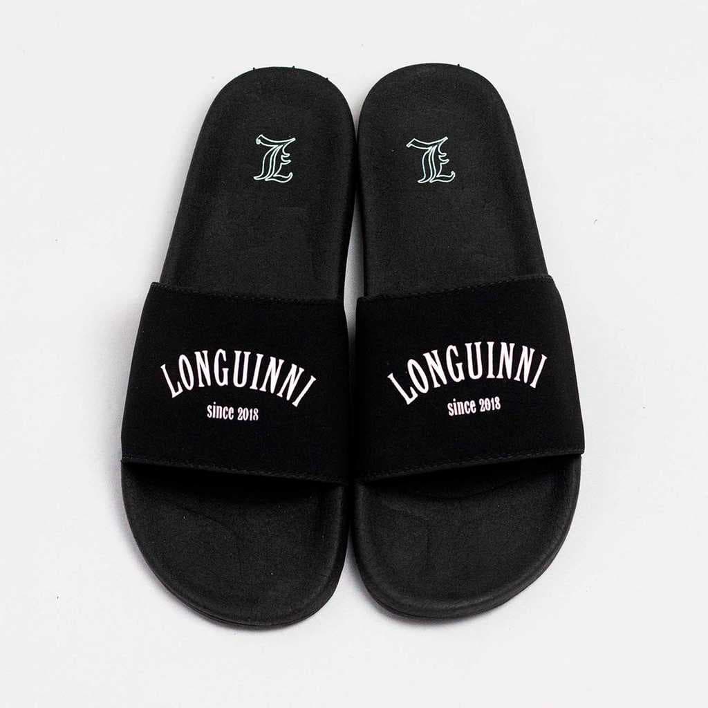 Chinelo Slide Longuinni Style Preto