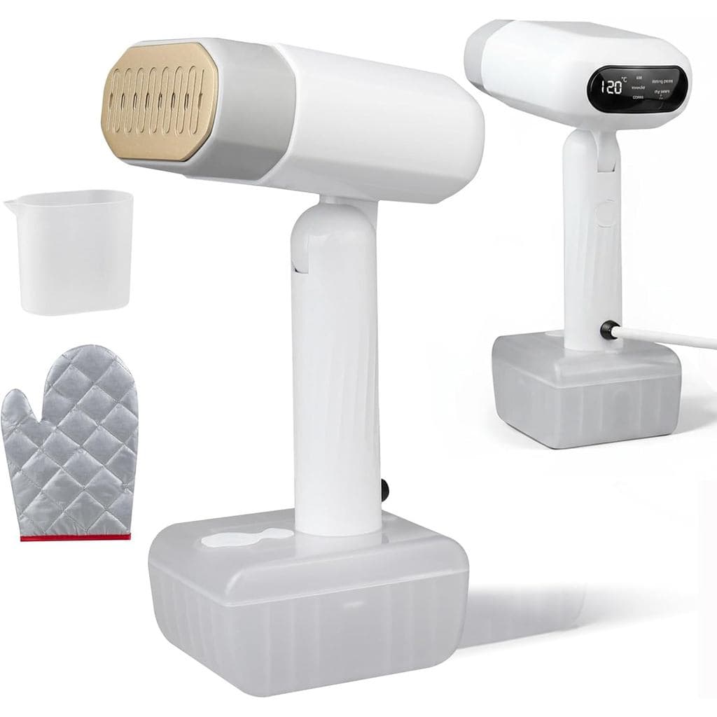 Ferro a vapor LED 1800W, ferro a vapor portátil com 5 velocidades ajustáveis, temperatura constante, ferro para camisas,