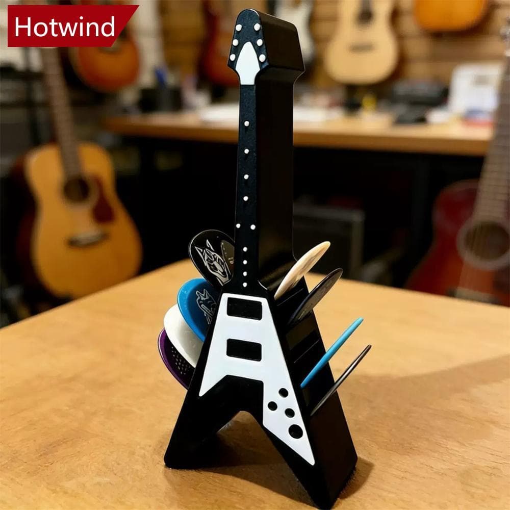 HOTWIND 3D Impresso Amplificador De Guitarra Forma Picareta Organizador Em De V Suporte De Armazenamento Portátil À Prov