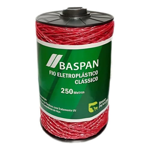 Fio Cerca Eletroplastico Baspan Classico 250mts Laranja