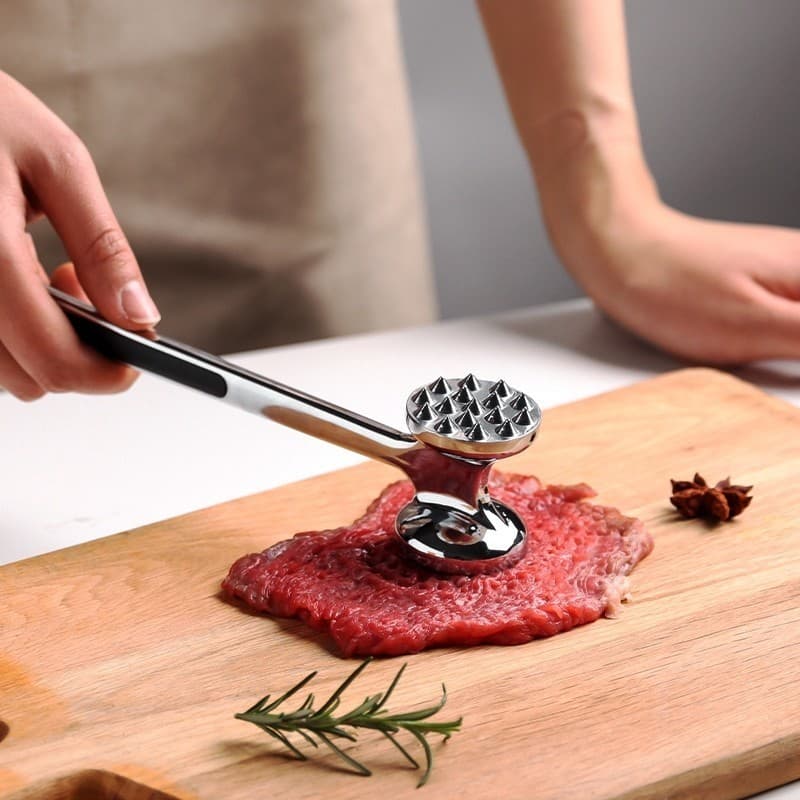 Martelo de Cozinha Para Carne em Aço Inox