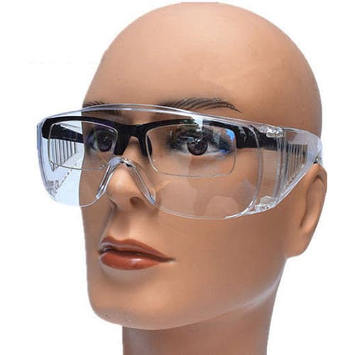 2 Oculos Segurança Sobrepor Ampla Visão Incolor Resistente