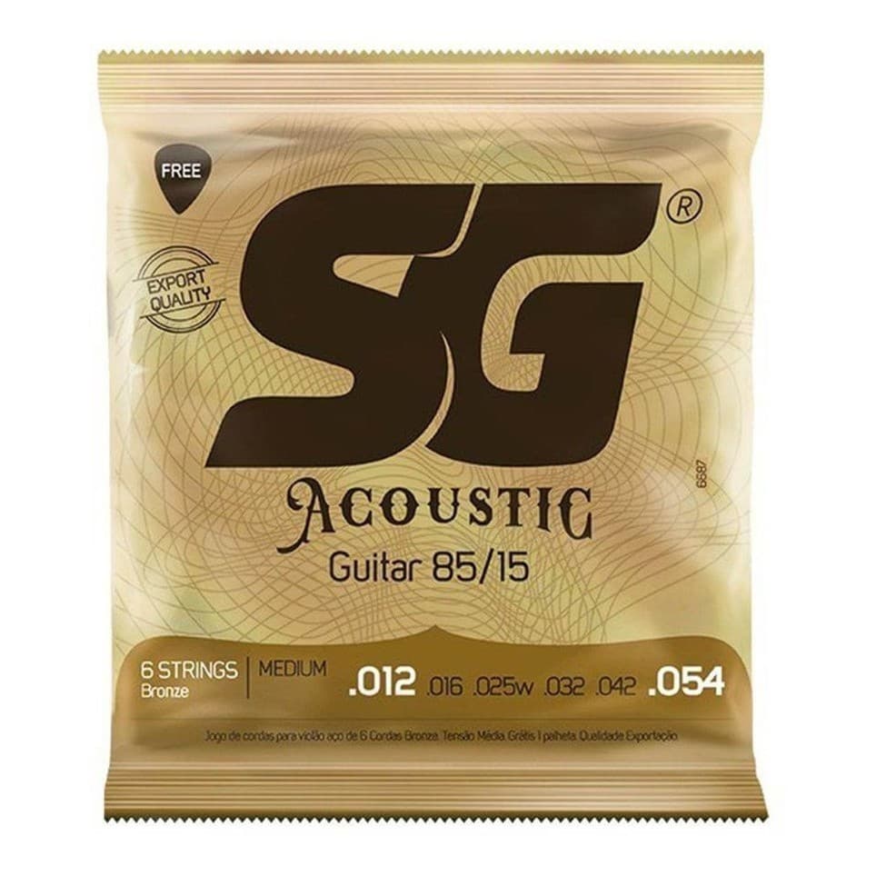 Encordoamento Violao Aco Sg Bronze 012 Cod 6687