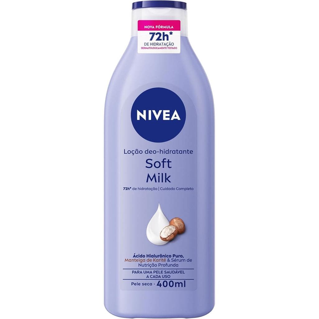 Hidratante Desodorante Nivea Soft Milk Pele Seca com 400ml