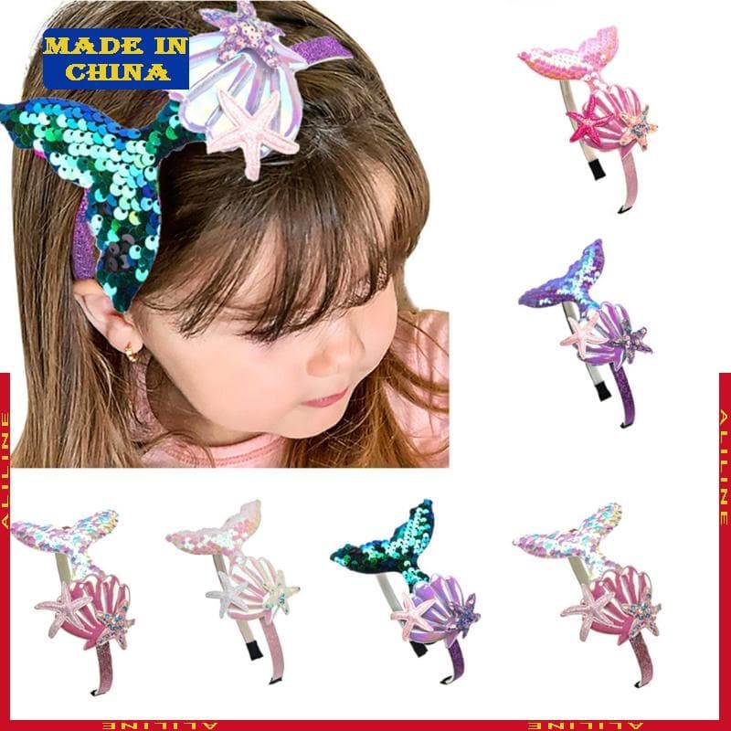 Sereia Tiara Bebê Meninas Acessórios Cabelo Feitos À Mão Fontes Festa