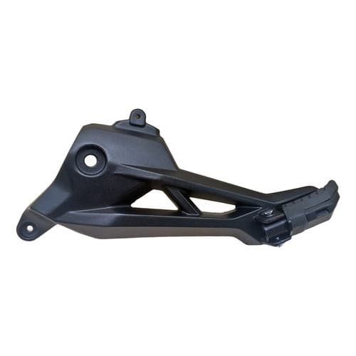 BACALHAU SUPORTE PEDALEIRA MEGA MOTO TITAN FAN 160 PRETO C/ PED PRETA (LADO ESQUERDO)