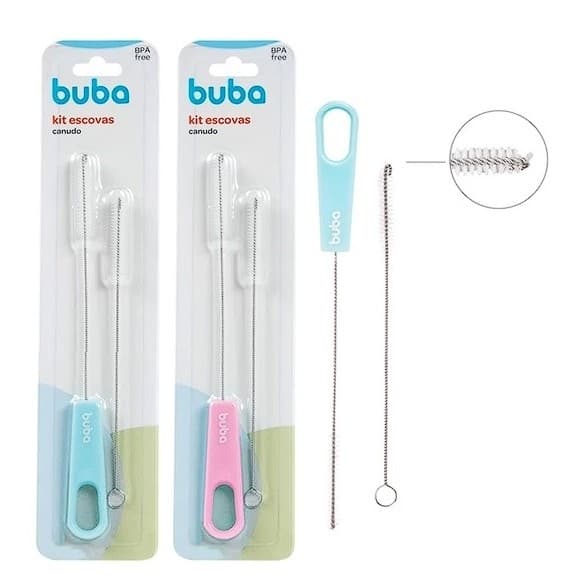 Kit Escova para Limpar Canudo Buba com 2 unidades