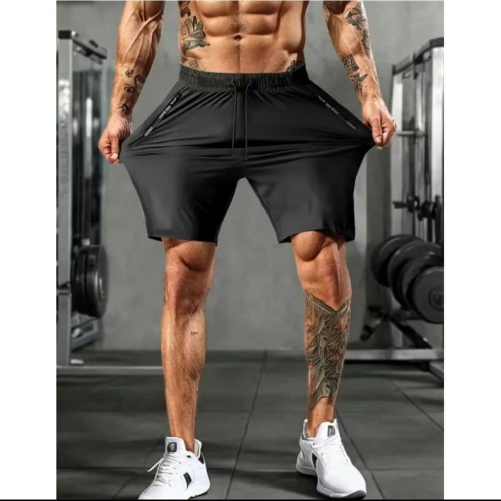 Bermuda Dry Fit Premium Tecido Seca Rápido Sensação Gelada Ice Cool Avançado Clássico Shorts Treino Corrida Academia