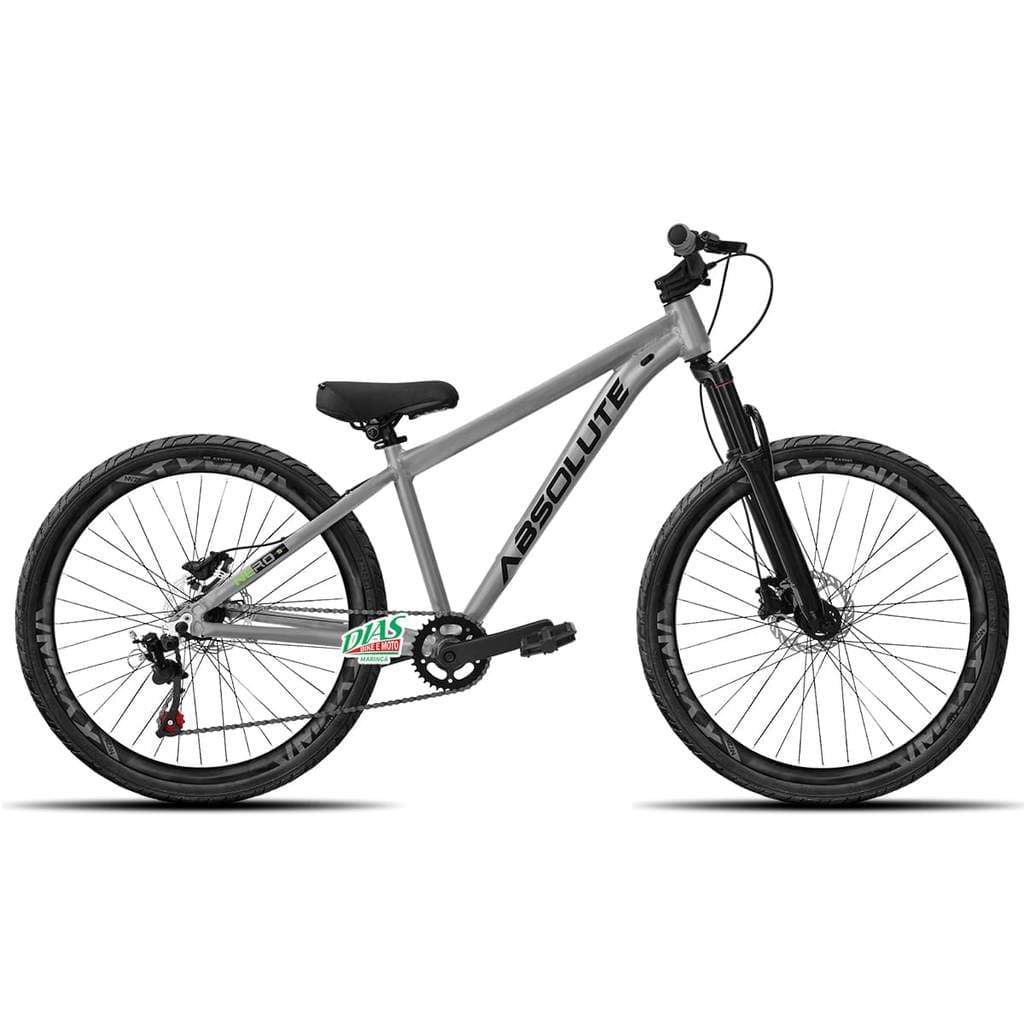 Bicicleta Aro 26 Absolute Nero 5 Quadro 15 Single 1x1 Cubo Barulhento Freio Hidráulico Shimano MT200