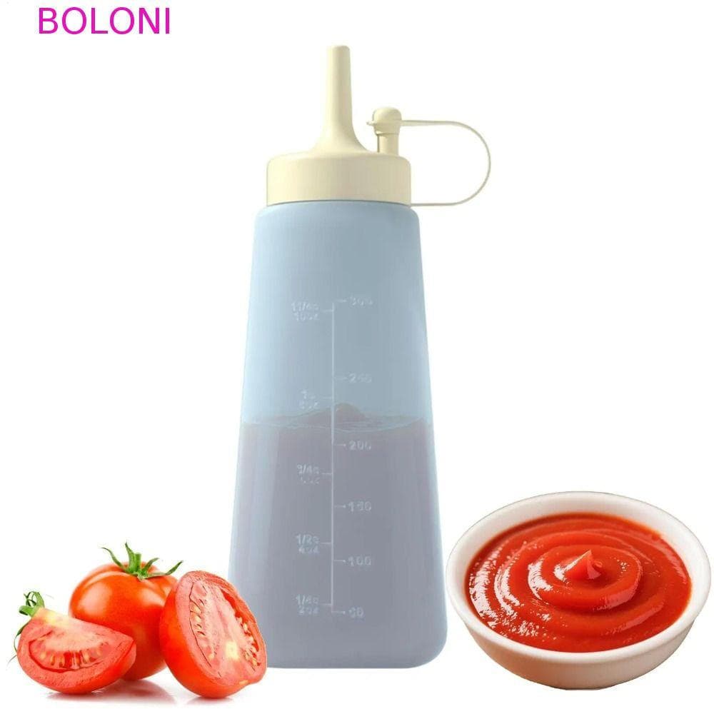 Garrafa De Aperto De Condimento BOLONI , Dispensador De Molho De Boca Pontiaguda Transparente , Frasco De Armazenamento