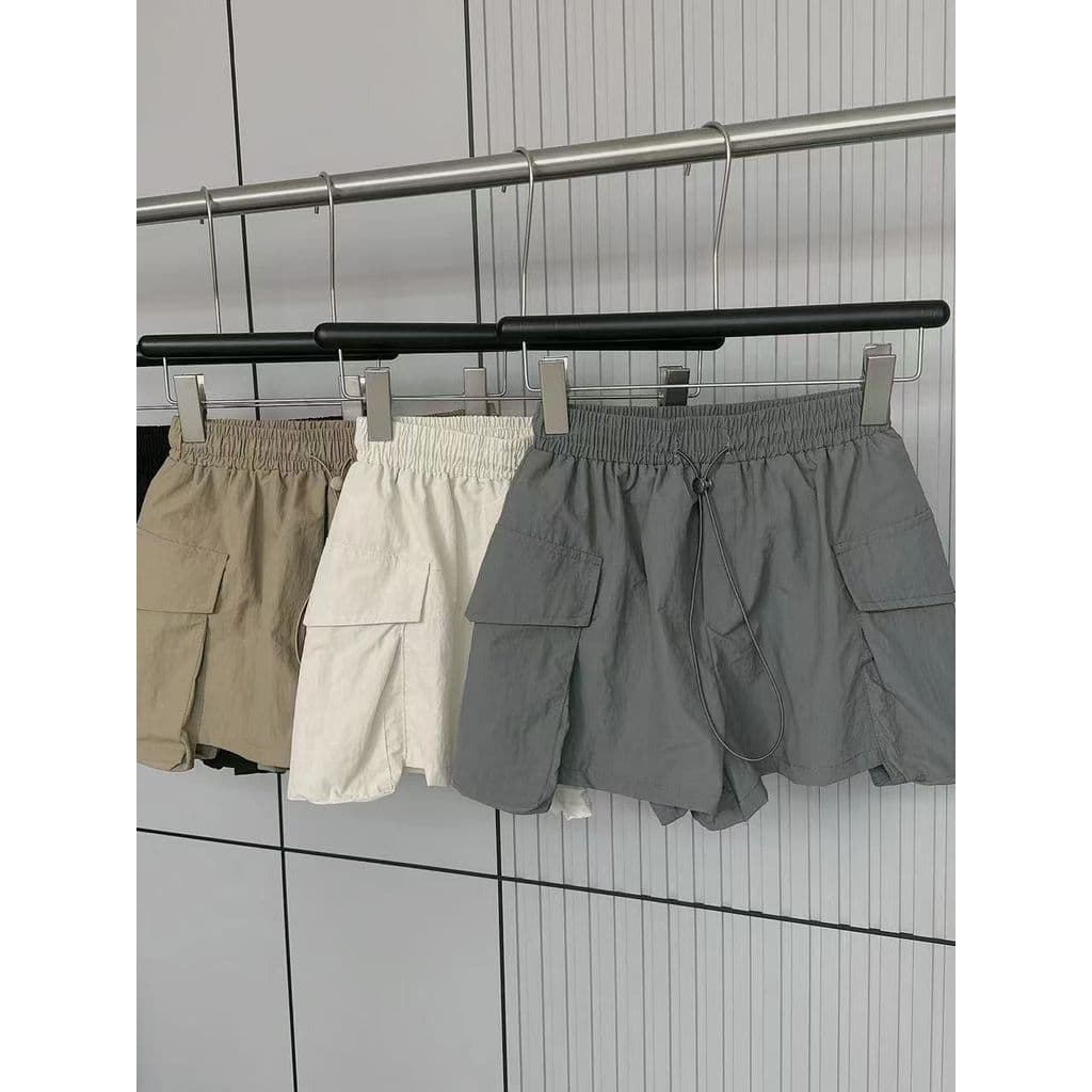 Estilo de verão na moda confortável usar calças de perna larga Shorts casuais nicho All-Match macacão feminino solto est