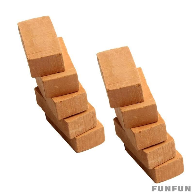 [Funfun] 10 Peças De Telhas De Tijolo De Escala Vermelha Para Kit De Construção De Pedra , Tamanho : 30 X 15 X
