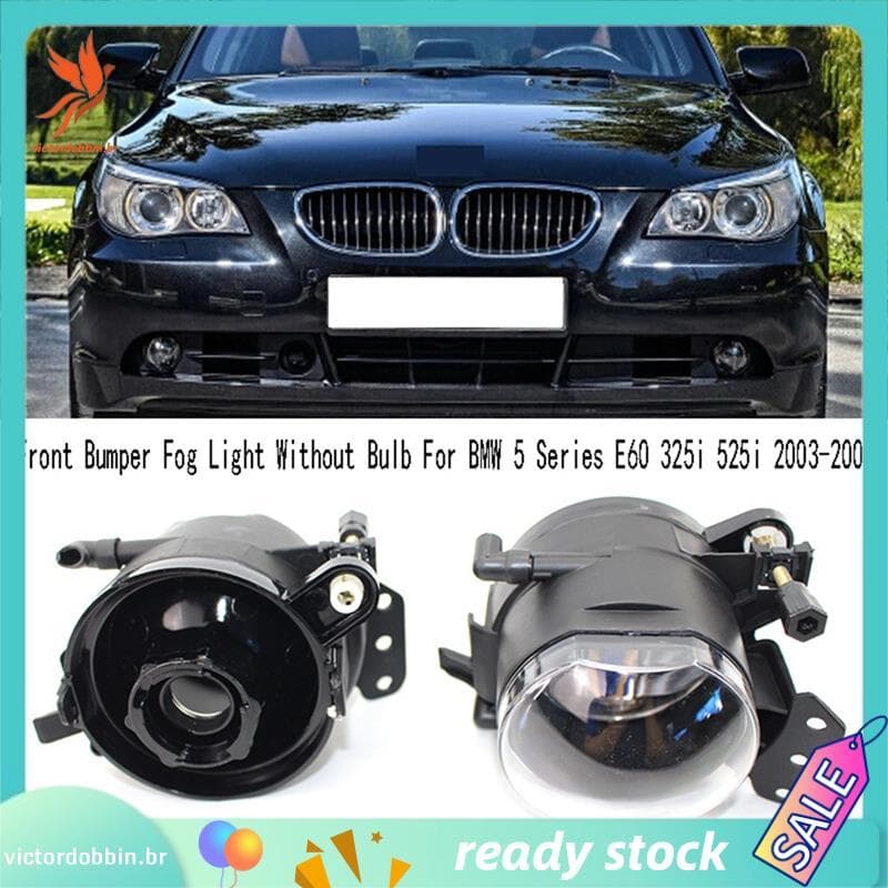 [victordobbin.br] 1 Par De Tampa Do Farol De Neblina Dianteiro Sem Lâmpada Para Série 5 E60 325i 525i 2003-2008 63176910