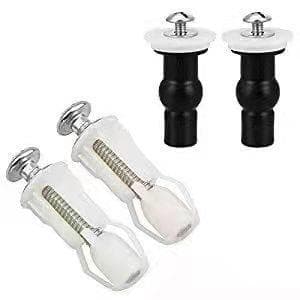 Acessórios para tampa de assento de vaso sanitário, parafusos de travamento, plugue de expansão de liberação rápida, par