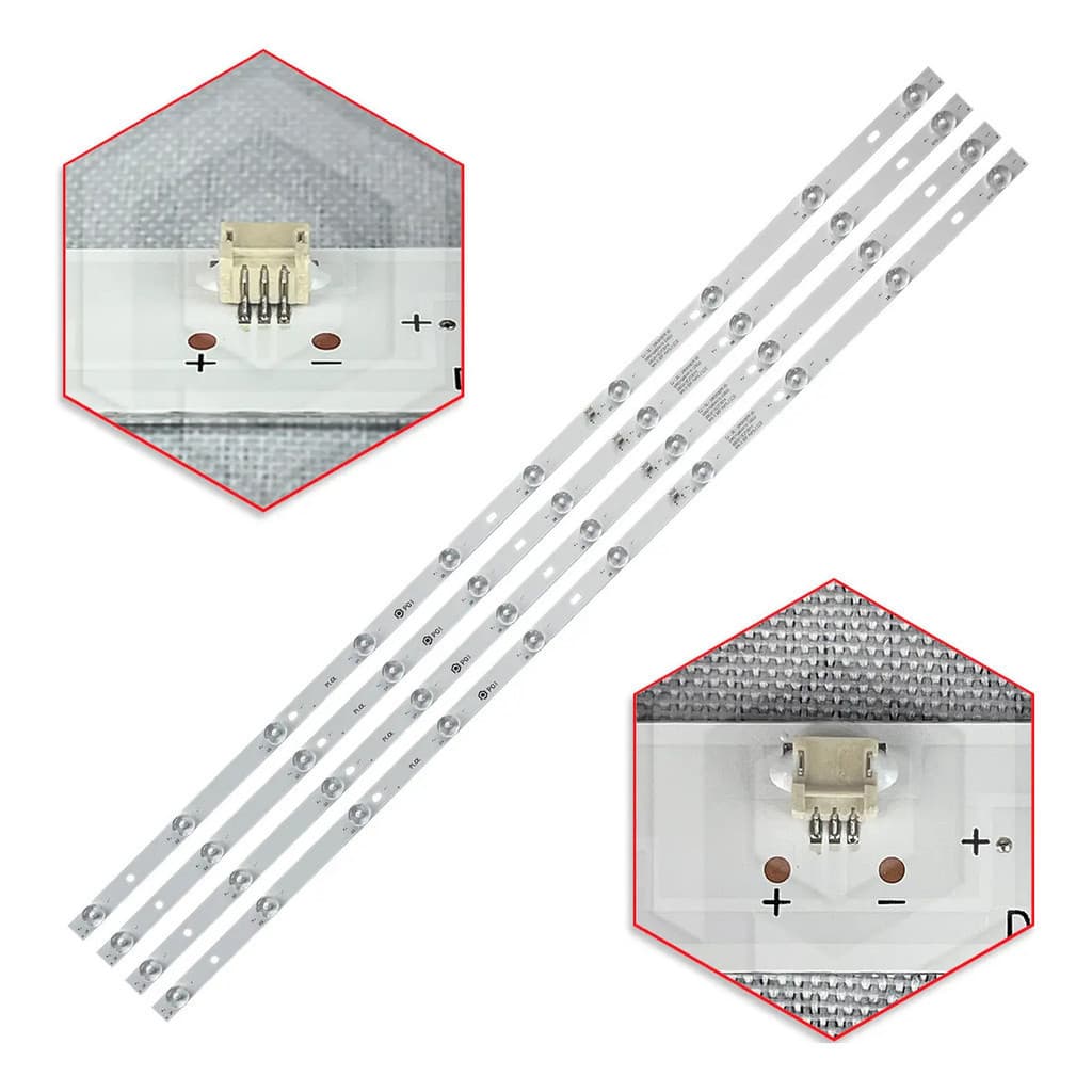 Kit 4 Barras De Led Ph39e31 Ph39n91dsgwa Ph39n91 Ph39n91dsgw tudo eletro