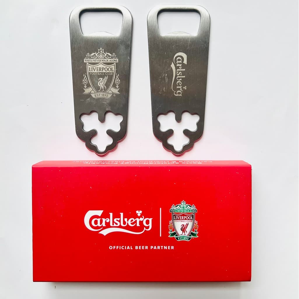 Jia Shibo Beer Co-Branded Liverpool Football Club Team Abridor de garrafas Metal Aço inoxidável Super chave de fenda bri