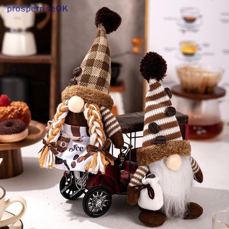 [newpros] Gnomo De Café-Decoração De Casa , Acessórios Para Bar Presentes De Gnomos Temáticos Mulheres-Natal Inverno Pri