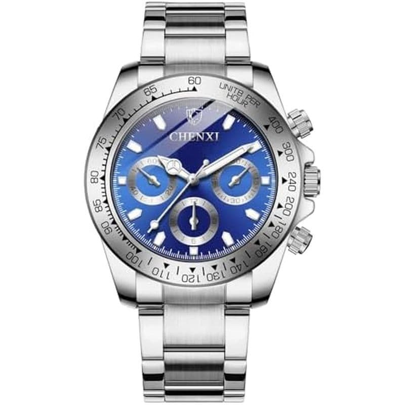 FANMIS Classics Business Analog Watch Big Face Quartz Luminoso À Prova D'água Analógico Quartzo Relógio De Aço Inoxidáve