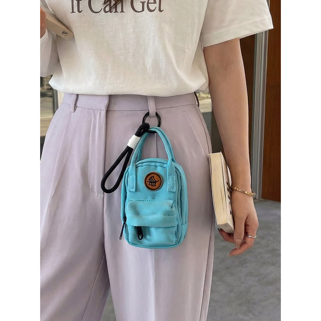 Mini mudança sacos infantis 2026 novo estilo influenciador moda meninos meninas mochila acessórios pingente moda pequeno