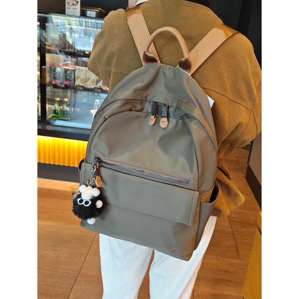 Grande capacidade mochila feminina 2026 novo estilo Oxford pano à prova dwaterproof água saco do computador estudante un