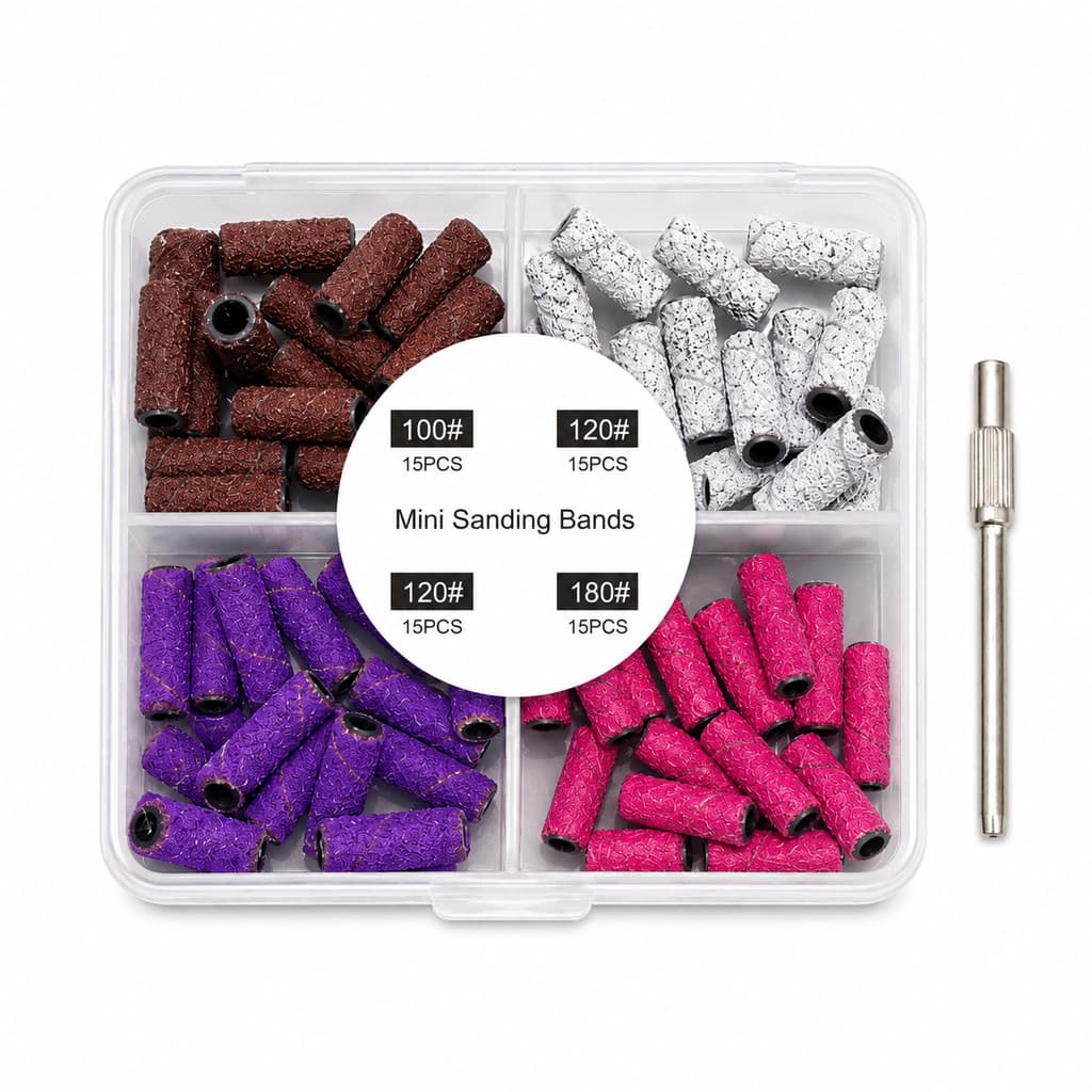 KIT LIXAS 4 GRAMATURAS COM MANDRIL FINO LY472-007