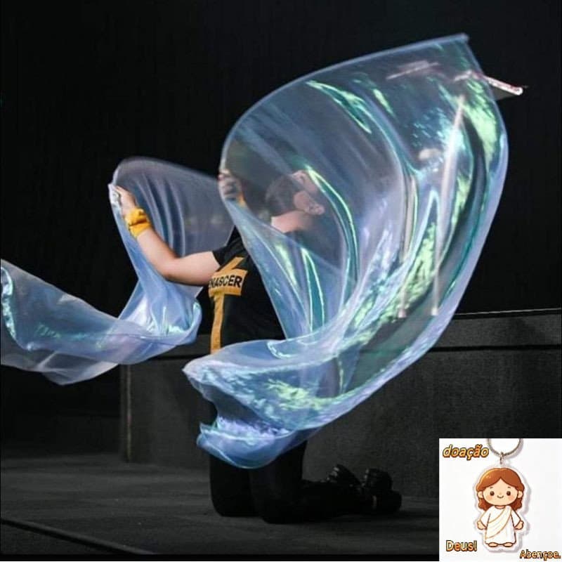 Bandeira Flexível Holográfica Adulto e Infantil/par /unidade ,Asaflex Holográfica com Haste Flexível