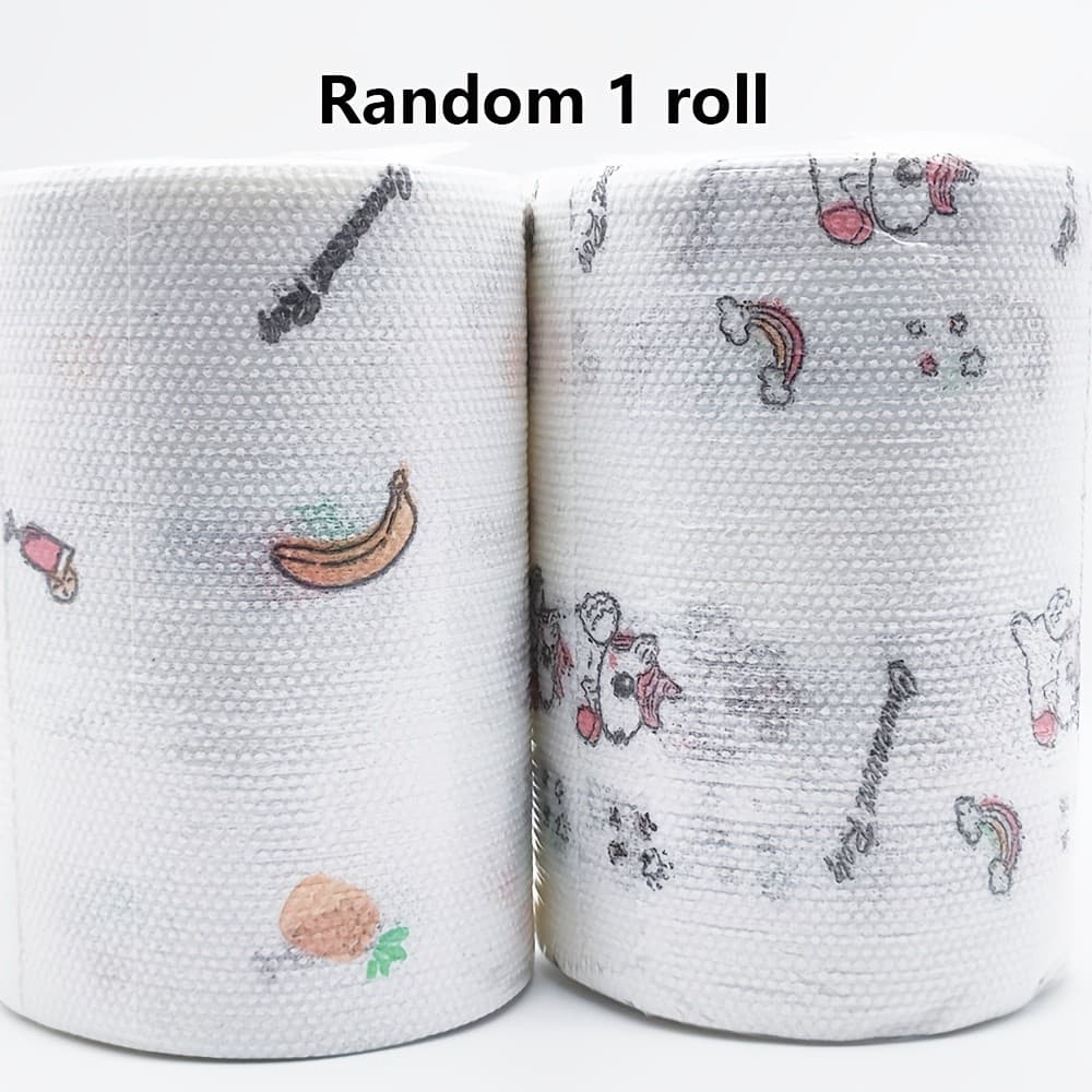 Alta eficiência <Rolo de 800 folhas -, não oleoso, pano absorvente de limpeza doméstica (vários padrões), suprimentos de