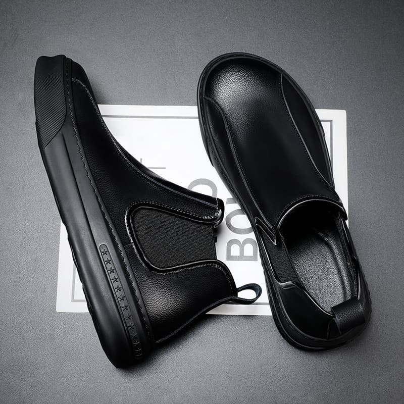 Sapatos masculinos 2026 novo estilo na moda primavera outono britânico sapatos de couro de alta qualidade couro genuíno
