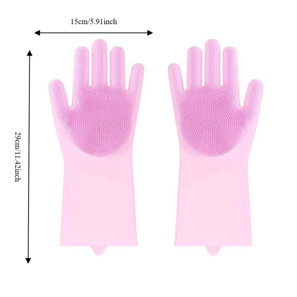 Luvas De Limpeza RYBACURE , Multifuncionais Impermeáveis Para Lavar Louça , Luva Resistente Ao Desgaste Remoção De Pelos