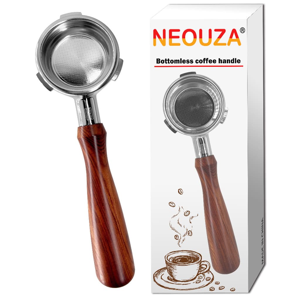 NEOUZA 58mm Porta-Filtro Sem Fundo De Três Orelhas Para Máquina De Café Expresso Compatível Com Breville Sage Oster Sunb