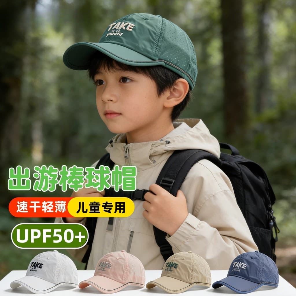 Japonês crianças montanhismo protetor solar chapéu verão de secagem rápida respirável malha boné masculino feminino bebê