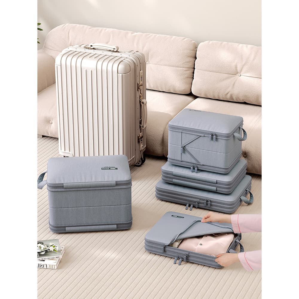 Saco de armazenamento de viagem saco de embalagem de roupas de bagagem guarda-roupa doméstico em camadas saco de organiz