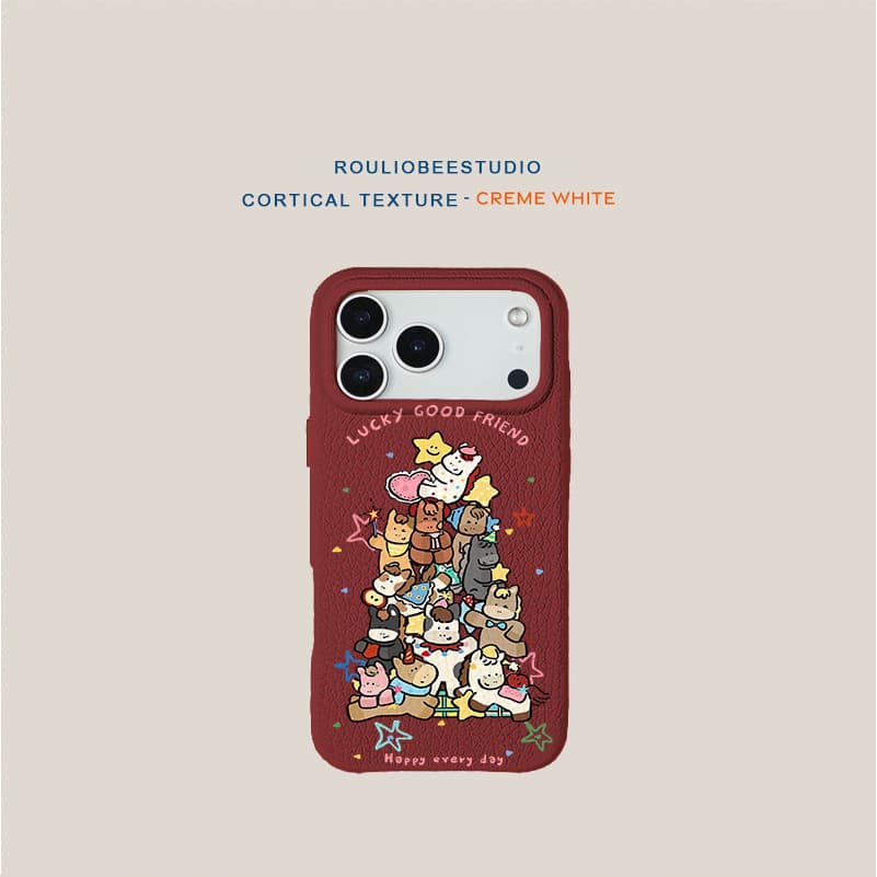capa iphone 13 pro max case iphone 13 pro max capinha iphone 13 pro Pônei Árvore de Natal adequada para Apple 17promax C