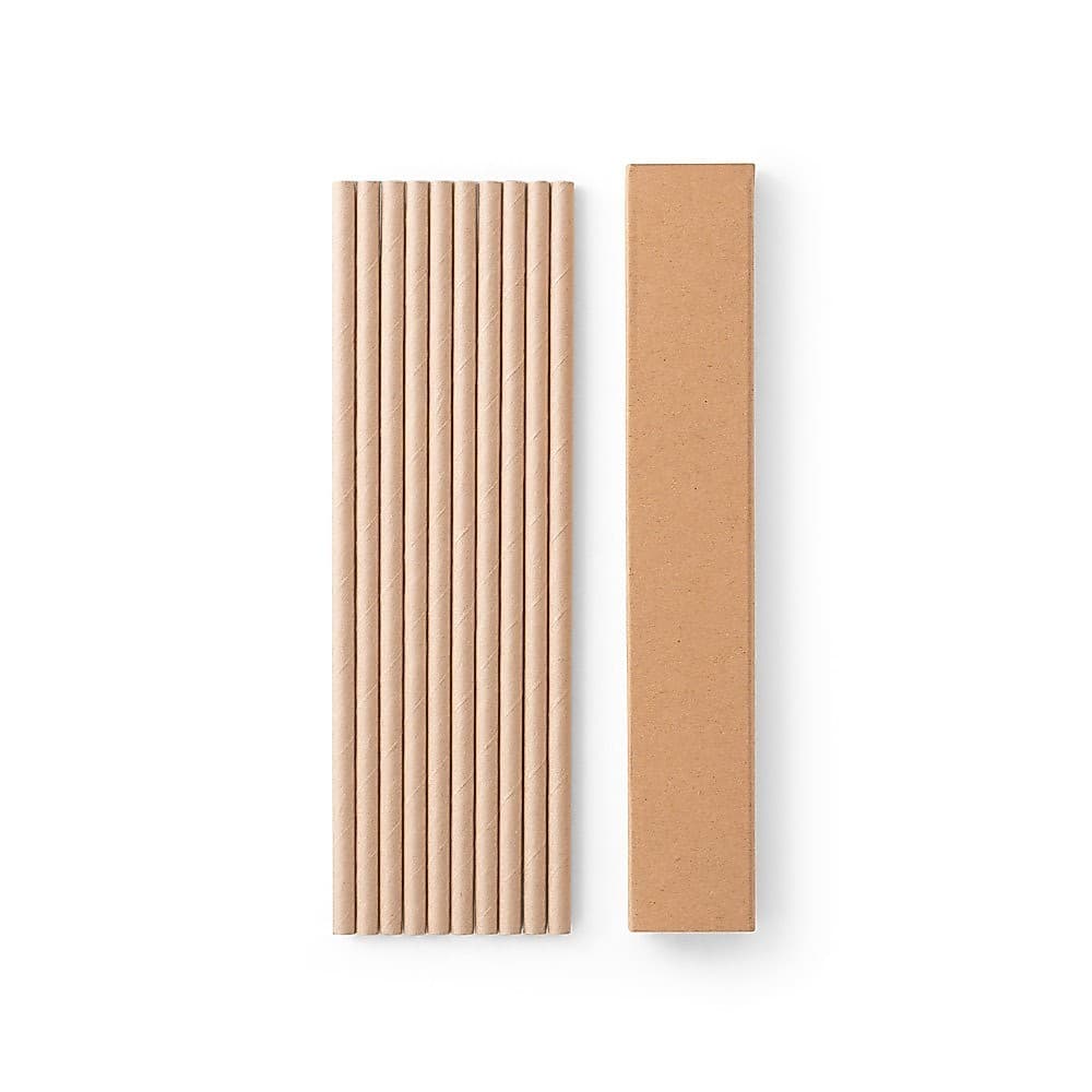 Canudos Descartáveis Biodegradáveis Kraft - Kit