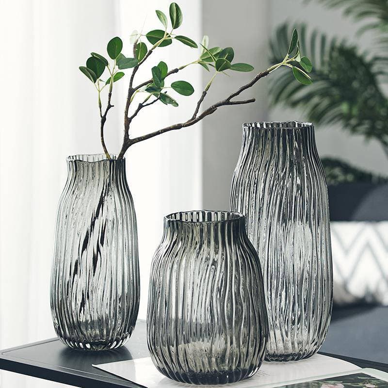 Luz de luxo nórdico casa criativo vaso vidro transparente hidropônico flor rosa lírio sala estar decoração vaso arranjo
