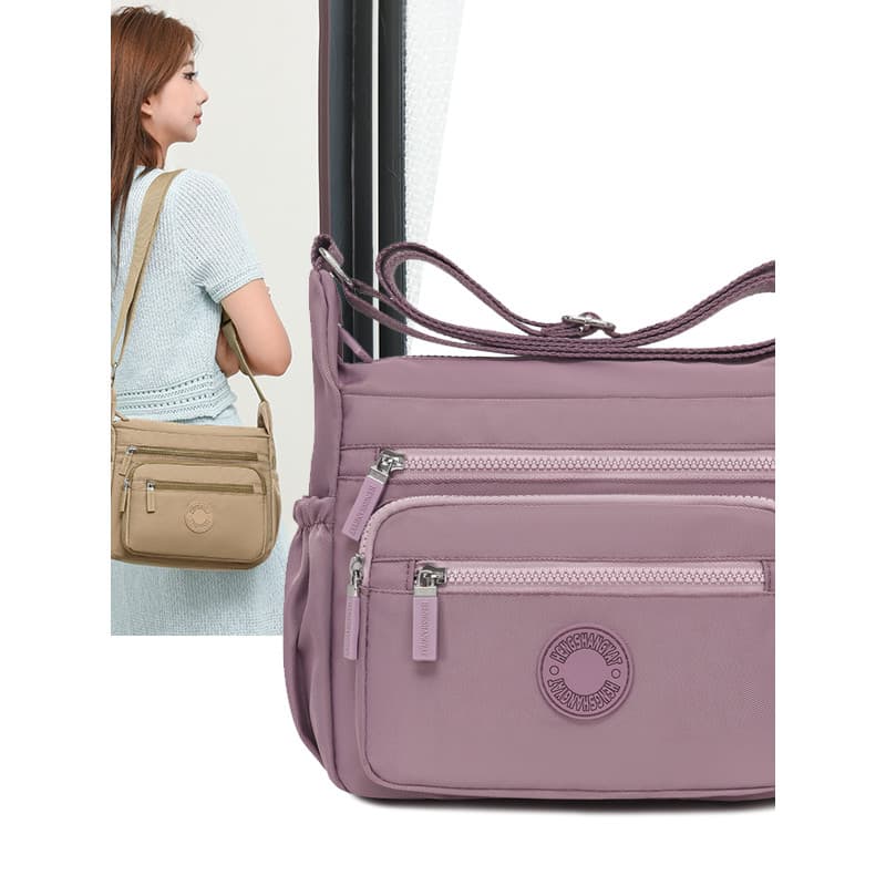 Nova meia-idade idosos mãe saco simples feminino bolsa de ombro senhoras Oxford pano Casual leve viagem saco do mensagei