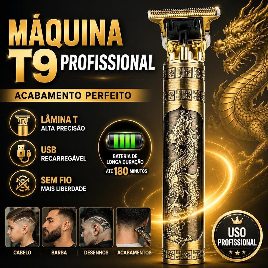 Kit 20 Maquina de Barbear Cortar Cabelo Aparador Profissional Barbeador Acabamento Sem Fio Portátil Recarregável