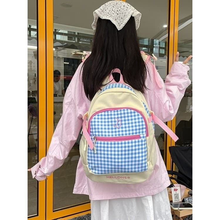 2024 novo estilo mochila infantil de alto valor menina coração bonito leve mochila estudantes da escola primária estilo