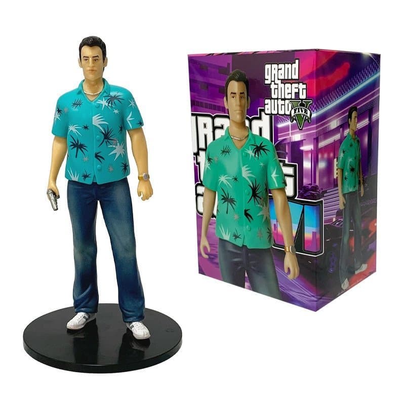 Figura de Ação de 18cm do Jogo Grand Theft Auto: Vice City, Tommy Vercetti, Figura de PVC do GTA, Modelo para Decoração