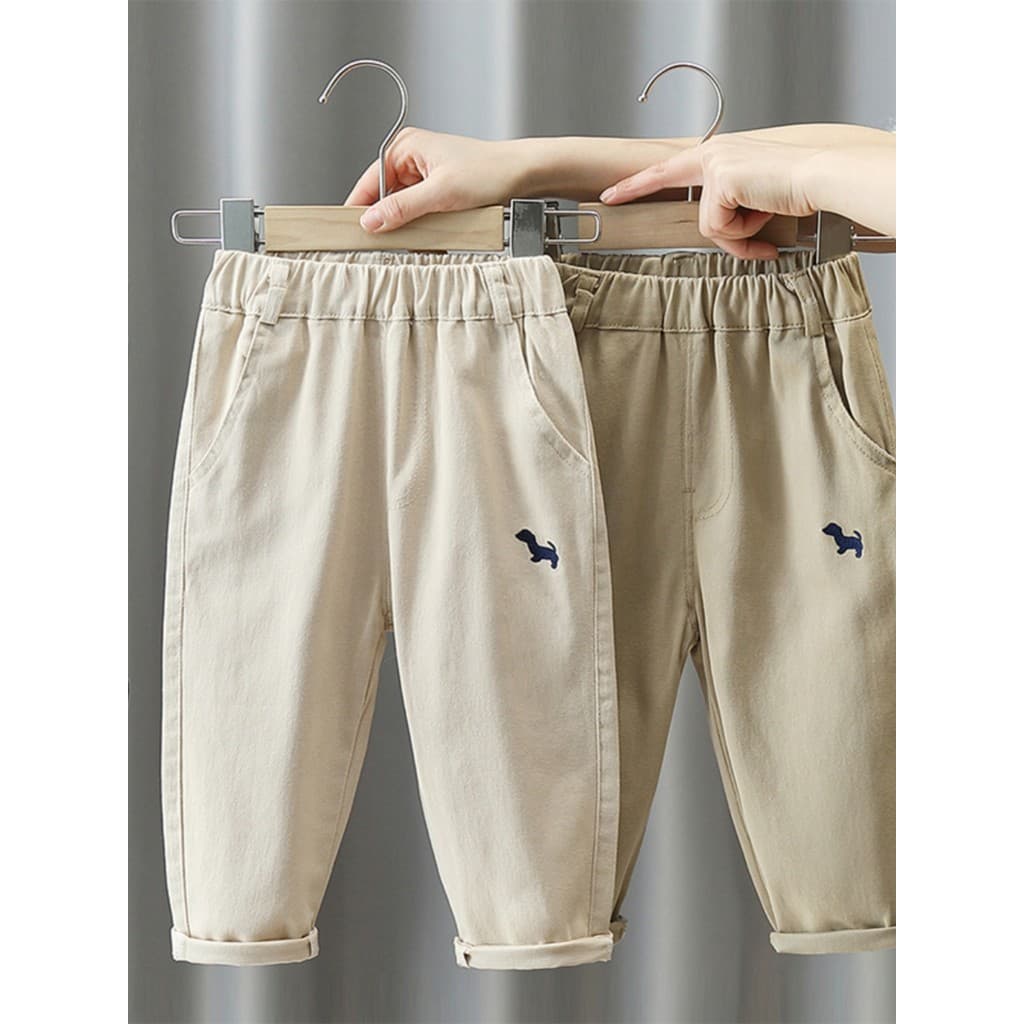 Roupas infantis meninos primavera roupas calças 2026 novo estilo meninos primavera outono estilo médio grande crianças m