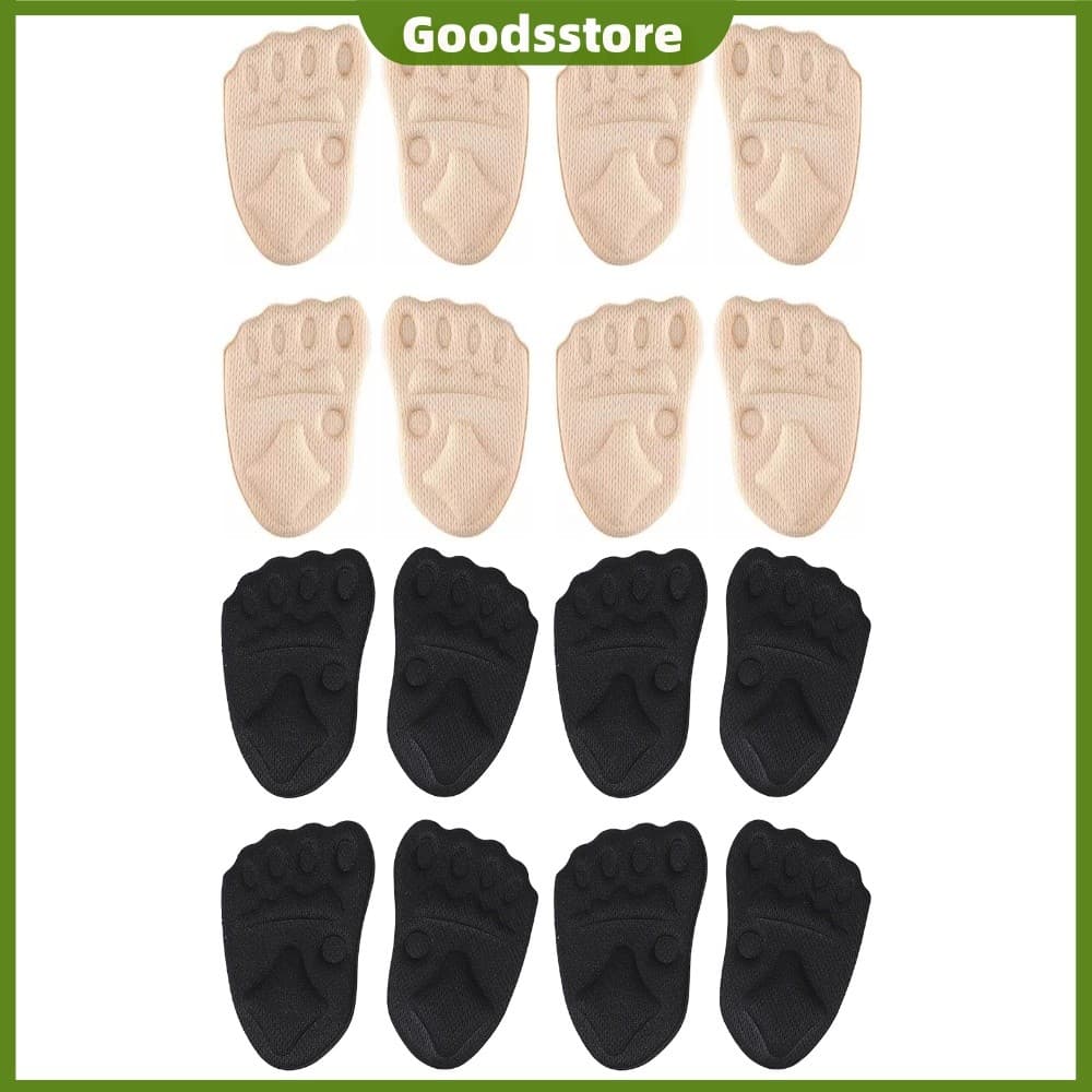 4 Pares De Inserções De Sapato De Salto Alto Antiderrapantes Forros Respiráveis Para Mulheres E Homens [Goodsstore.br]