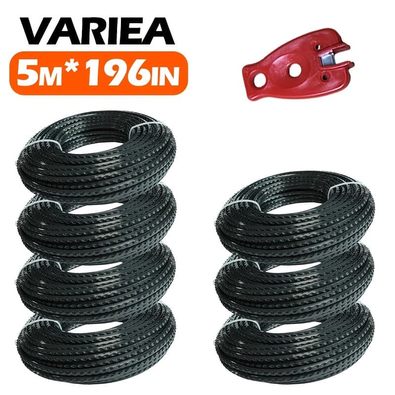VARIERA-7 Cortadores de grama Fio de corte de barra de dente-5 metros por pacote. Há 2.7/3.0/3.5 mm Três especificações