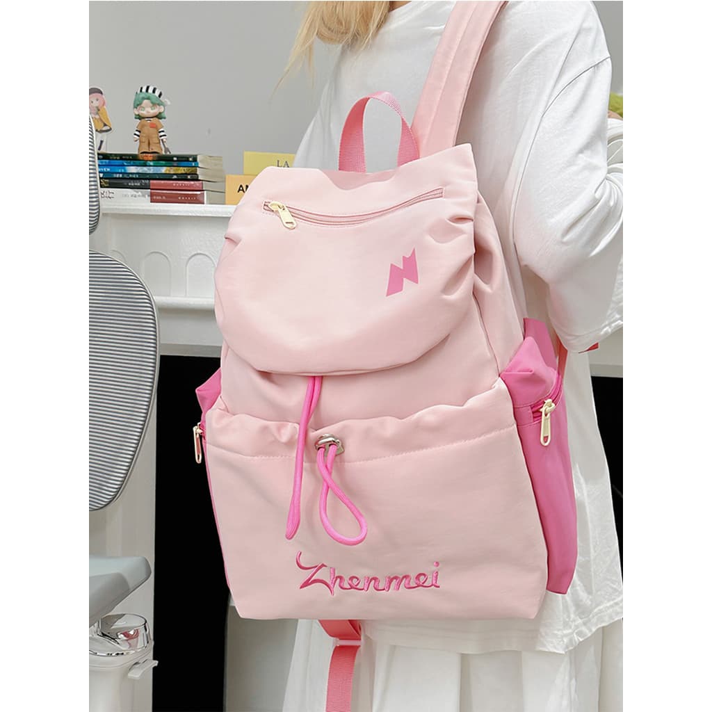 Mochila leve para viagem, montanhismo, feminina, estudantes do ensino médio, repelente de água, grande capacidade, Co