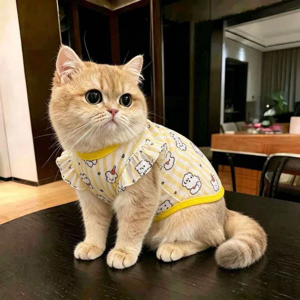 Verão Nova Chegada Fino Colete Para Animais De Estimação Bonito Gato Roupas Cães Shorthair Britânico Gatinho Americano