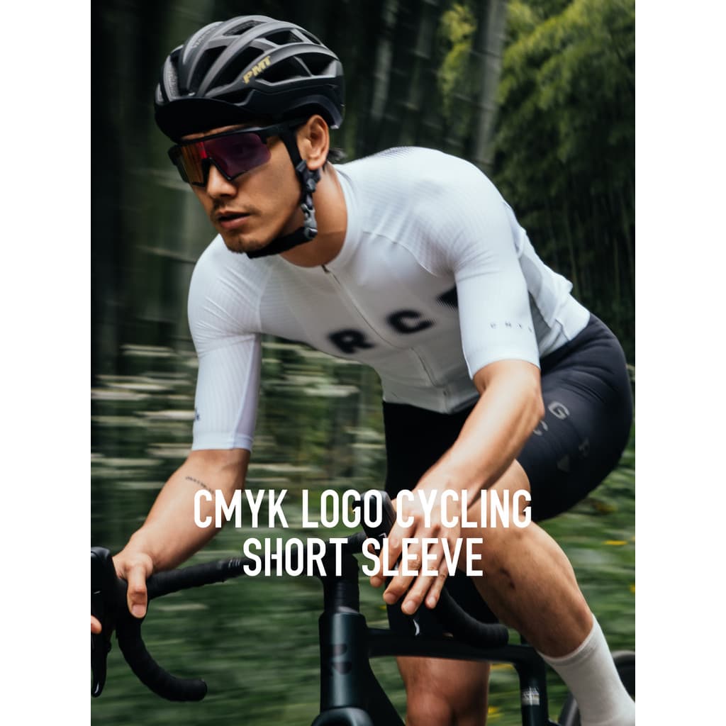 GRC Primavera Verão CMYK Controle de Temperatura Quadrado Manga Curta Mountain Road Bike Bicicleta Ciclismo Top Respiráv