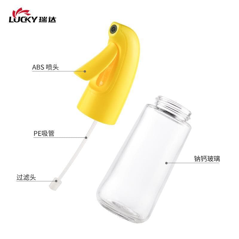 Cozinha multifuncional Spray de óleo de vidro garrafa de cozimento de óleo de vidro 200ml fritadeira de ar ao ar livre R