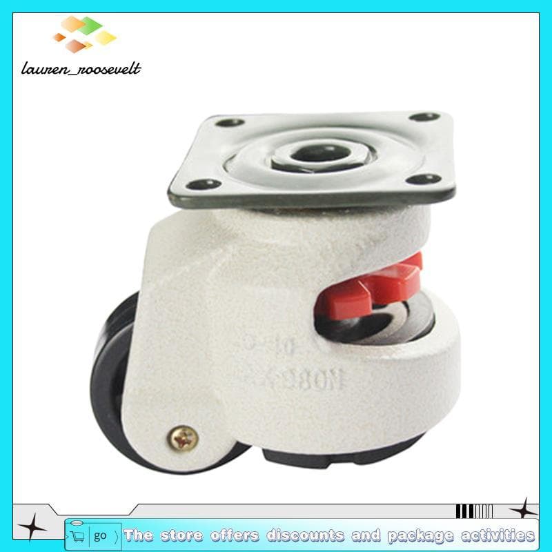 Pé De Borracha 40F Equipamento De Ajuste De Nível De Carrinho Rodízio 60Kg Capacidade De Carga Móveis Nivelamento Rolo R