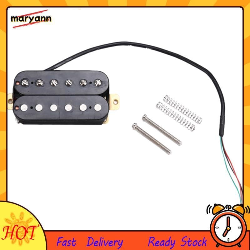 Guitarra Elétrica 52mm De Seis Cordas Captador De Duas Bobinas Para Série LP Peças Preto