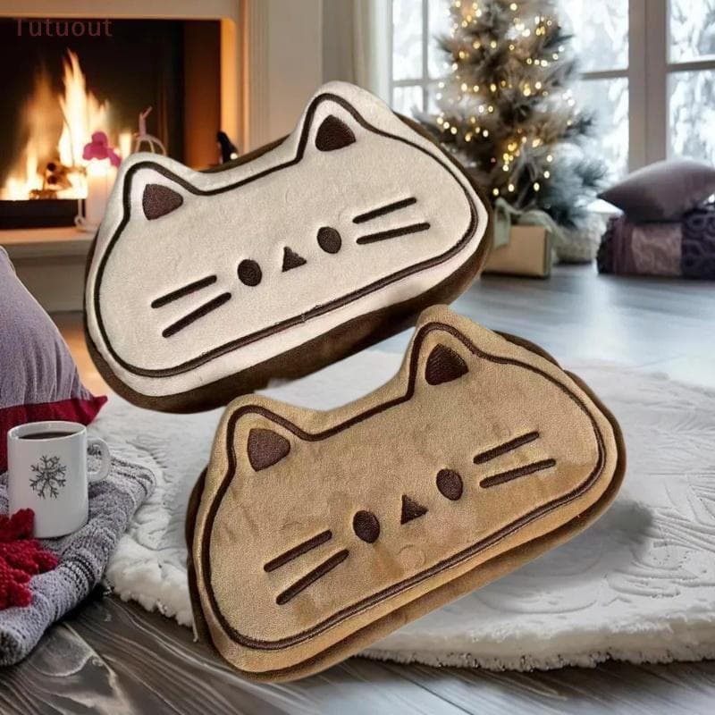 Estojo de Lápis de Pelúcia Fofo de Desenho Animado Gato Pão TUTU, Bolsa de Papelaria, Gatinho Kawaii, Multifuncional